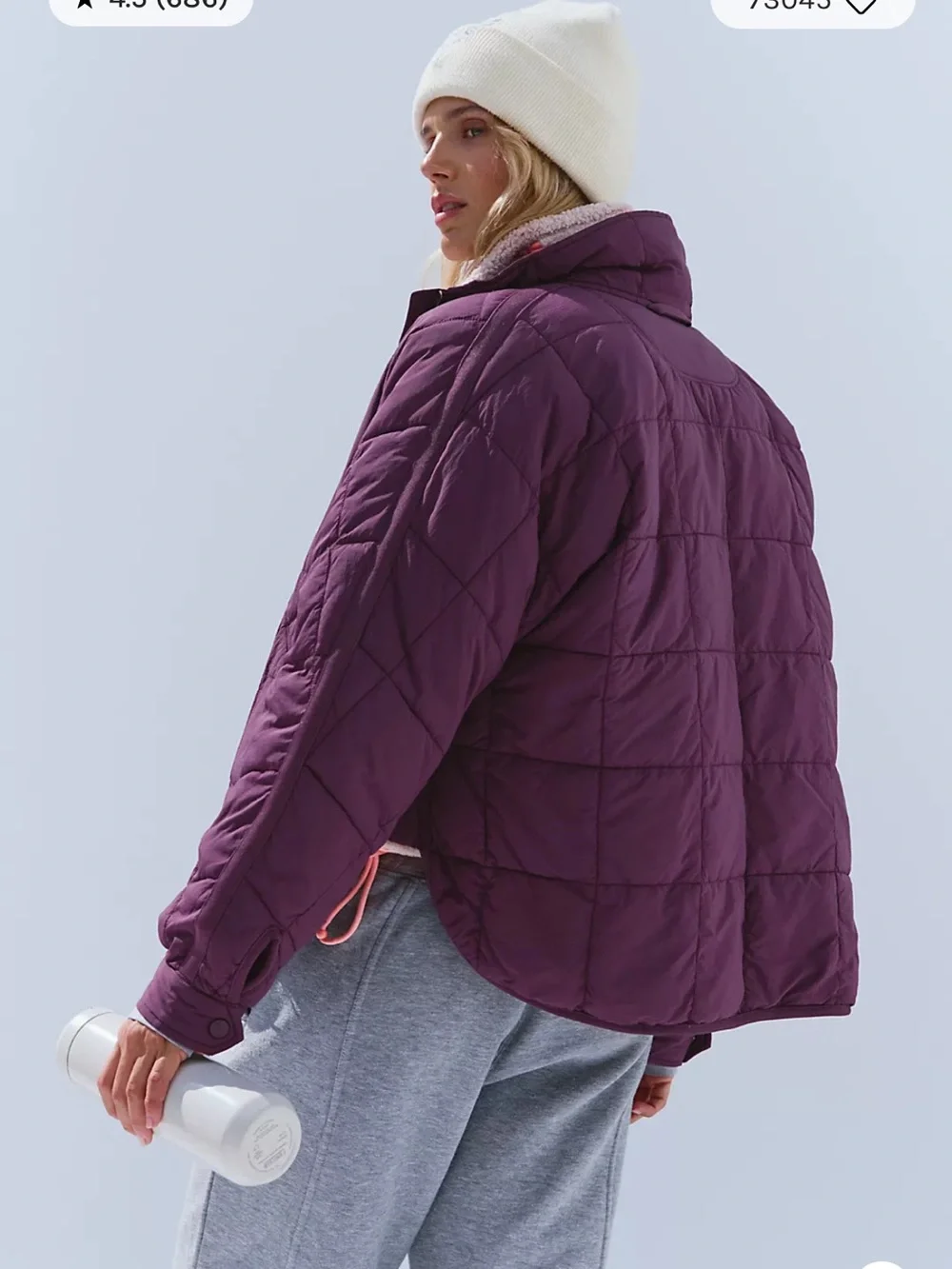 Free People Movement Pippa Packable Puffer Jacket, Size L